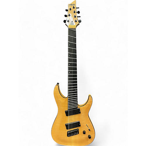 Schecter Guitar Research Used Schecter Guitar Research C7 Multi Scale Natural Solid Body Electric Guitar Natural