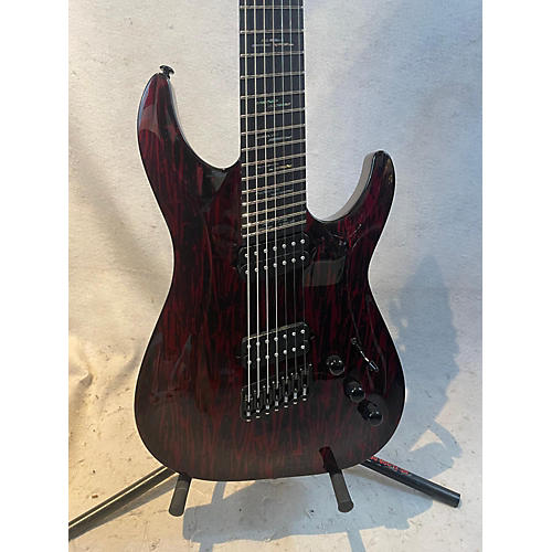 Schecter Guitar Research Used Schecter Guitar Research C7 Multi-scale Trans Crimson Red Solid Body Electric Guitar Trans Crimson Red