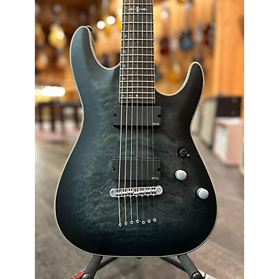 Schecter Guitar Research Used Schecter Guitar Research C7 Platinum See Thru Black Satin Solid Body Electric Guitar