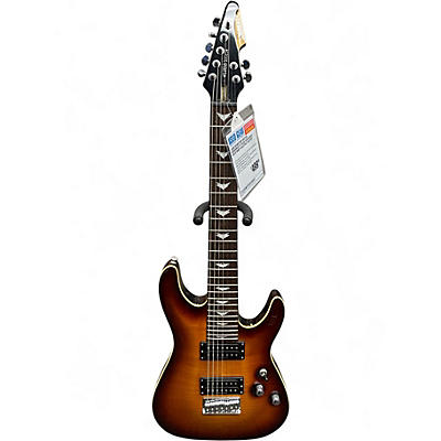 Used Schecter Guitar Research C7 Plus Sun Burst Solid Body Electric Guitar