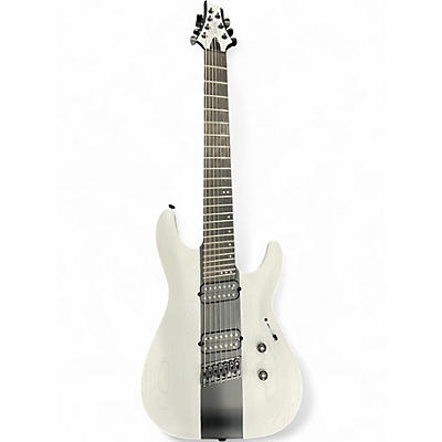 Used Schecter Guitar Research C7 ROB SCALLON MULTISCALE Arctic White Solid Body Electric Guitar