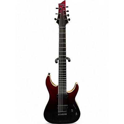 Schecter Guitar Research Used Schecter Guitar Research C7 SLS Elite Red to Black Fade Solid Body Electric Guitar