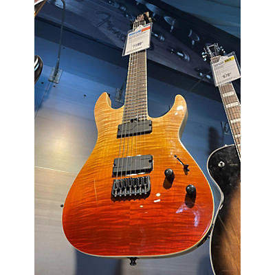 Schecter Guitar Research Used Schecter Guitar Research C7 SLS Elite Trans Amber Solid Body Electric Guitar