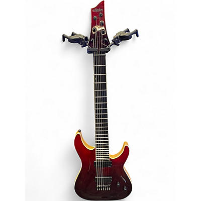 Used Schecter Guitar Research C7 SLS Red Fade Solid Body Electric Guitar