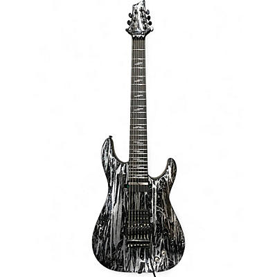 Used Schecter Guitar Research C7 Silver Mountain Silver Solid Body Electric Guitar