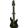 Used Schecter Guitar Research C7SM Green Solid Body Electric Guitar Green