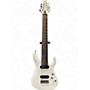 Used Schecter Guitar Research C8 Deluxe White Solid Body Electric Guitar White