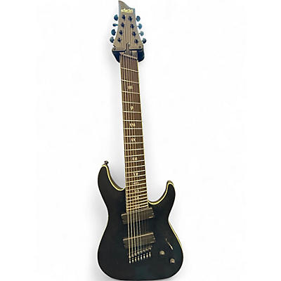 Used Schecter Guitar Research C8 SLS Evil Twin Satin Black Solid Body Electric Guitar