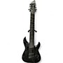 Used Schecter Guitar Research C8 Silver Mountain Multiscale Distressed black satin Solid Body Electric Guitar Distressed black satin