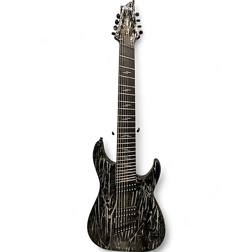 Schecter Guitar Research Used Schecter Guitar Research C8 Silver-Mountain Multiscale Silver Mountain Solid Body Electric Guitar Silver Mountain