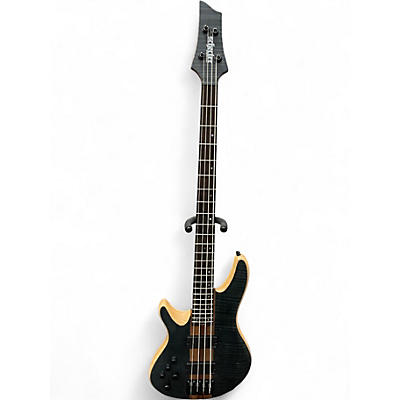 Used Schecter Guitar Research CB-4 LEFT HANDED Satin Black Electric Bass Guitar