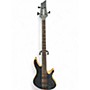 Used Schecter Guitar Research CB-4 SEE THRU BLACK SATIN Satin Black Electric Bass Guitar Satin Black