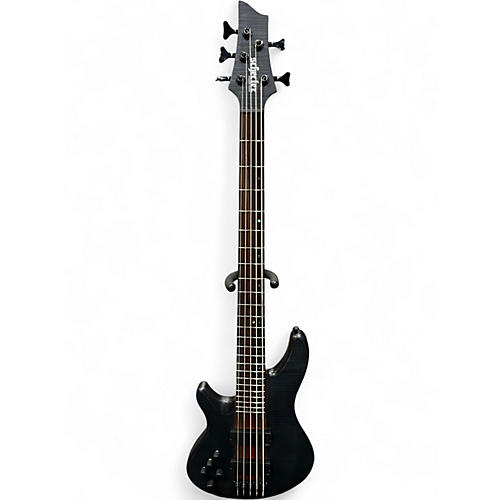 Used Schecter Guitar Research CB-5 LH LEFTY  Black Electric Bass Guitar Black
