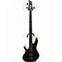 Used Schecter Guitar Research CB4 See thru black Electric Bass Guitar See thru black