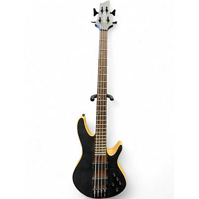 Used Schecter Guitar Research CHARLES BERTHOUD Trans Black Electric Bass Guitar