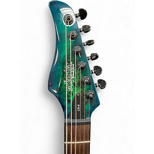 Used Schecter Guitar Research CR-6 Aqua  Solid Body Electric Guitar Aqua