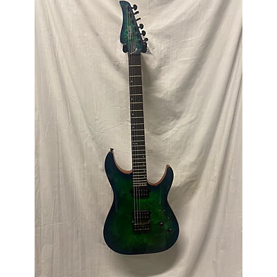 Schecter Guitar Research Used Schecter Guitar Research CR-6 Aquaburst Solid Body Electric Guitar