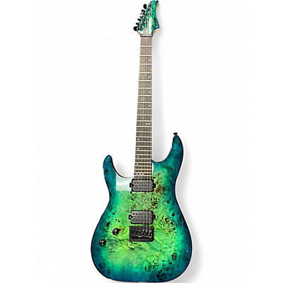 Used Schecter Guitar Research CR-6 Aquaburst Solid Body Electric Guitar