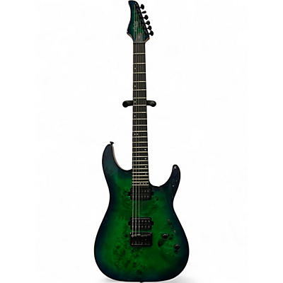 Used Schecter Guitar Research CR-6 Aquaburst Solid Body Electric Guitar