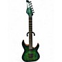 Used Schecter Guitar Research CR-6 BLUE GREEN BURL BURST Solid Body Electric Guitar BLUE GREEN BURL BURST