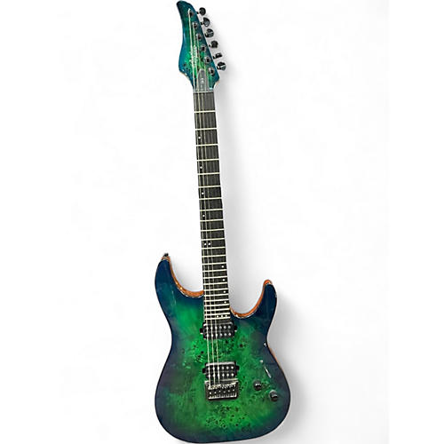 Used Schecter Guitar Research CR-6 GREEN Solid Body Electric Guitar GREEN