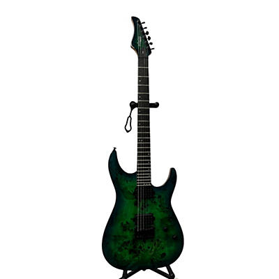 Schecter Guitar Research Used Schecter Guitar Research CR-6 Green Solid Body Electric Guitar