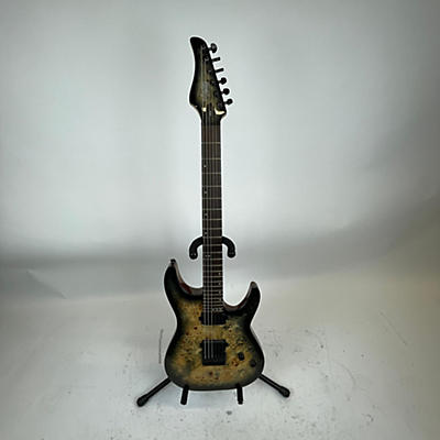 Schecter Guitar Research Used Schecter Guitar Research CR-6 Trans Black Solid Body Electric Guitar