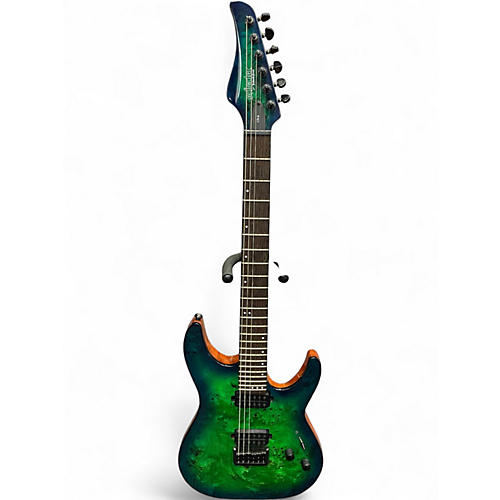 Used Schecter Guitar Research CR6 AQUA BURST Solid Body Electric Guitar AQUA BURST