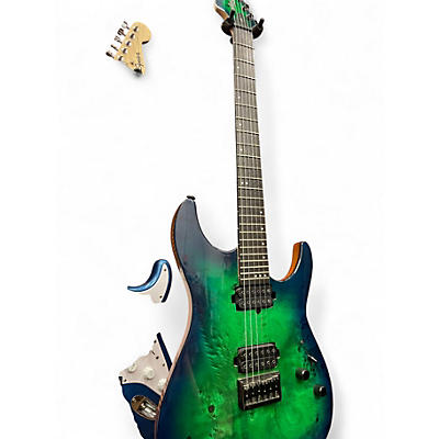 Used Schecter Guitar Research CR6 AQUABURST Solid Body Electric Guitar