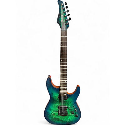 Used Schecter Guitar Research CR6 AQUABURST Solid Body Electric Guitar