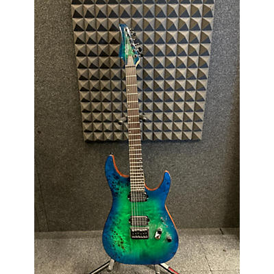 Schecter Guitar Research Used Schecter Guitar Research CR6 Aqua Burst Solid Body Electric Guitar