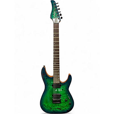 Used Schecter Guitar Research CR6 Aquaburst Solid Body Electric Guitar
