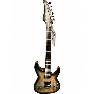 Used Schecter Guitar Research CR6 BURL Solid Body Electric Guitar