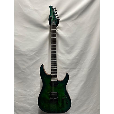 Schecter Guitar Research Used Schecter Guitar Research CR6 Green Burst Solid Body Electric Guitar