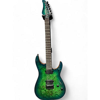 Schecter Guitar Research Used Schecter Guitar Research CR6 Green Solid Body Electric Guitar