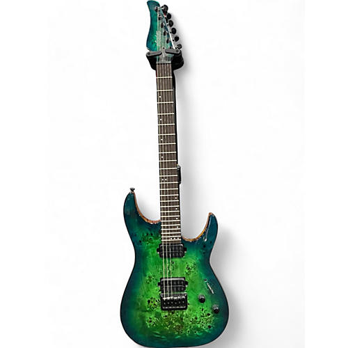 Schecter Guitar Research Used Schecter Guitar Research CR6 Green Solid Body Electric Guitar Green