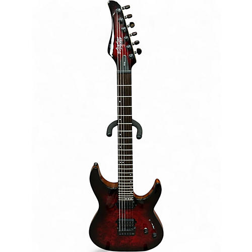 Used Schecter Guitar Research CR6 Red Solid Body Electric Guitar Red