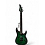 Used Schecter Guitar Research CR6 TRANS GREEN Solid Body Electric Guitar TRANS GREEN