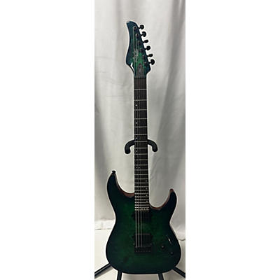 Schecter Guitar Research Used Schecter Guitar Research CR6 Trans Green Solid Body Electric Guitar