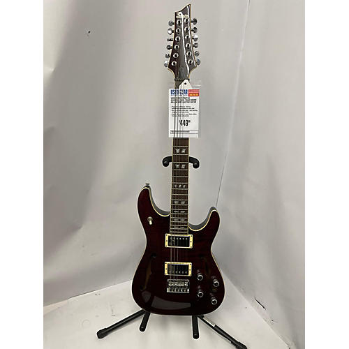 Schecter Guitar Research Used Schecter Guitar Research CSH12 Trans Brown Hollow Body Electric Guitar Trans Brown