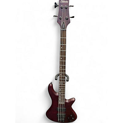 Used Schecter Guitar Research CUSTOM  4 VAMPIRE RED Electric Bass Guitar