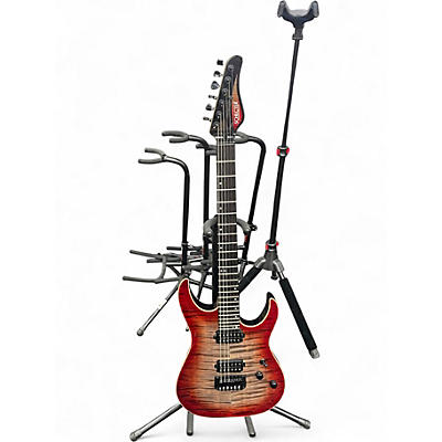 Used Schecter Guitar Research CUSTOM SHOP SUNSET 24-6 BLACK BURST Solid Body Electric Guitar