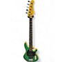 Used Schecter Guitar Research CV-5 Green Sparkle Electric Bass Guitar Green Sparkle