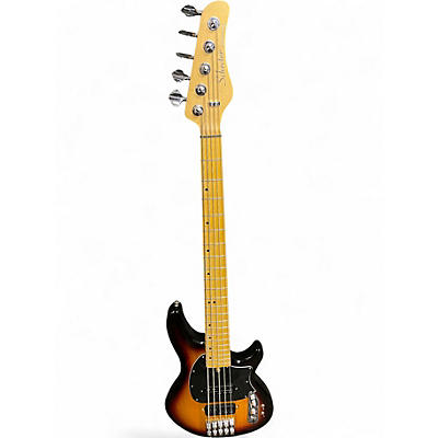 Used Schecter Guitar Research CV-5 Sunburst Electric Bass Guitar