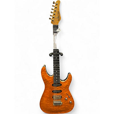 Used Schecter Guitar Research California Classic Charcoal Burst Solid Body Electric Guitar