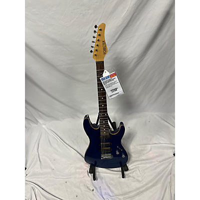 Schecter Guitar Research Used Schecter Guitar Research California Custom Blue Solid Body Electric Guitar