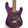 Used Schecter Guitar Research California Custom Elite Black Violet Solid Body Electric Guitar Black Violet