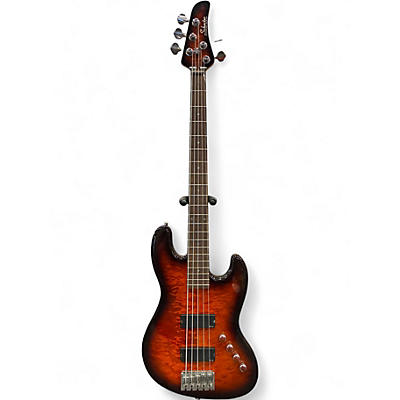 Used Schecter Guitar Research California Custom Jazz Tobacco Burst Electric Bass Guitar