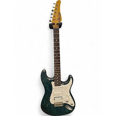 Used Schecter Guitar Research California S Series  Teal Solid Body Electric Guitar