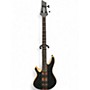 Used Schecter Guitar Research Charles Berthoud CB-4 Left-Handed Electric Bass  SEE THRU BLACK Electric Bass Guitar SEE THRU BLACK